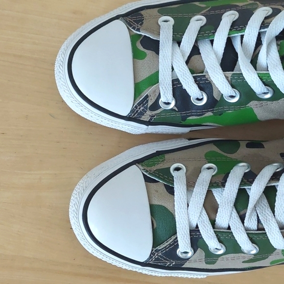 Converse Unisex Chuck Taylor All Star Hi Top Sneakers / ankle boots Green Camo - Picture 9 of 12